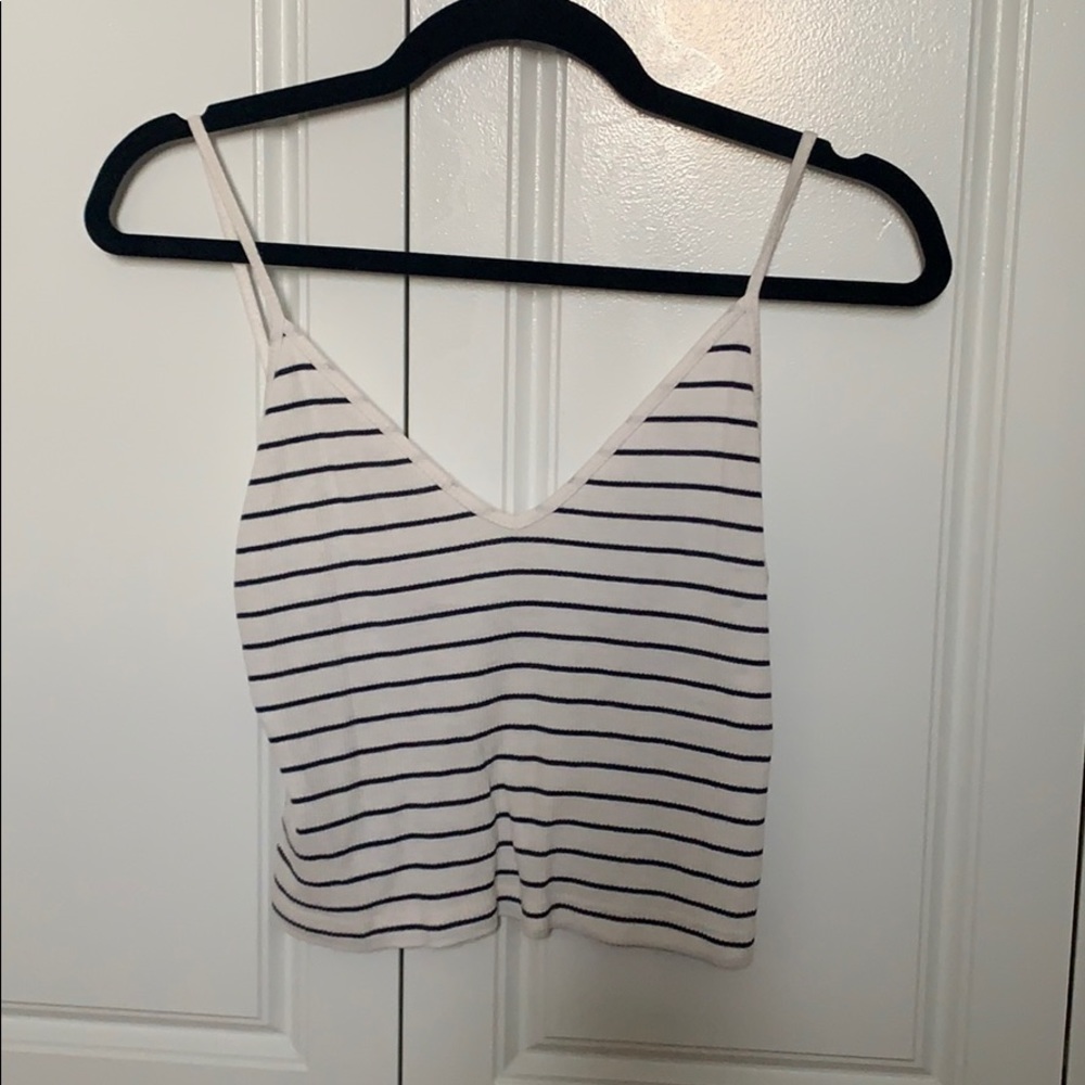 Adorable Striped V neck Tank
